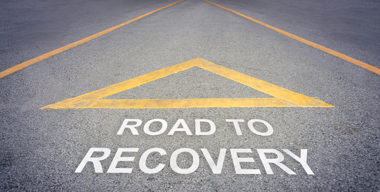 Road to recovery direction concept