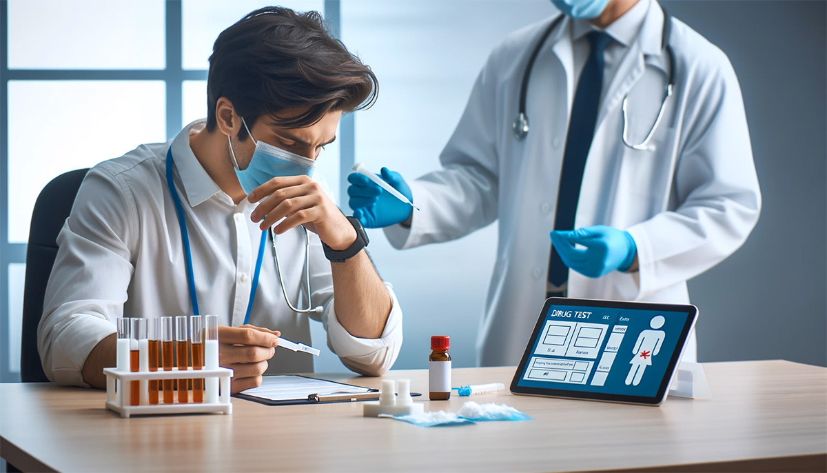 what does modafinil show up as on a drug test