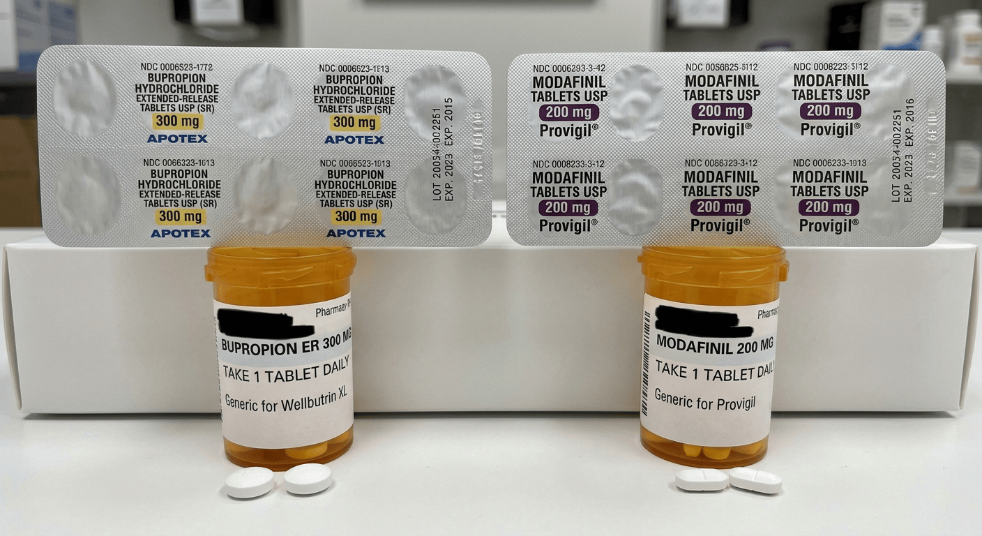 Bupropion and Modafinil