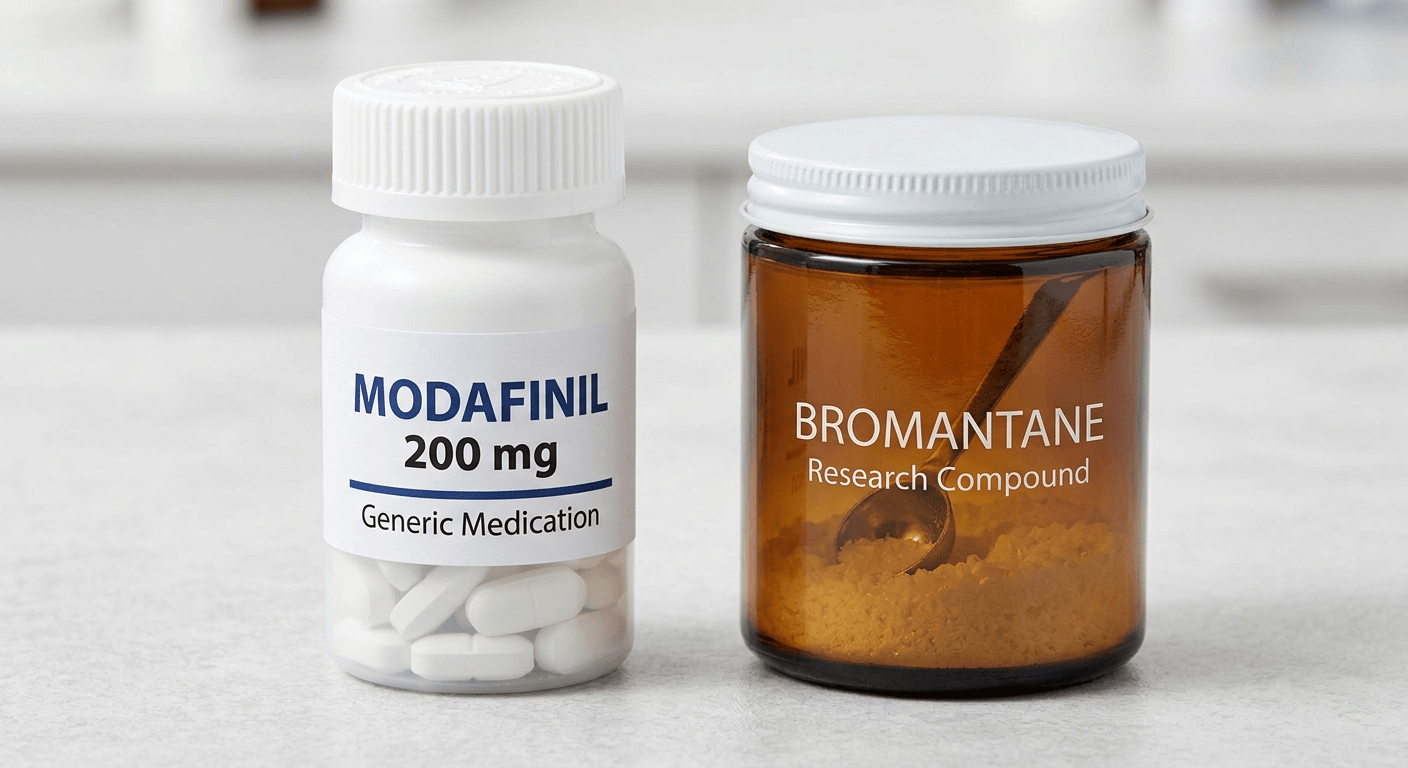Modafinil vs. Bromantane